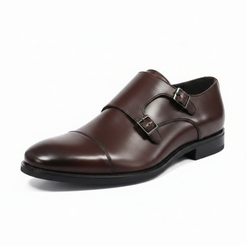 Pair of dress shoes brown color 