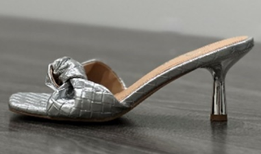Lady Godiva Fabric Heeled Sandal