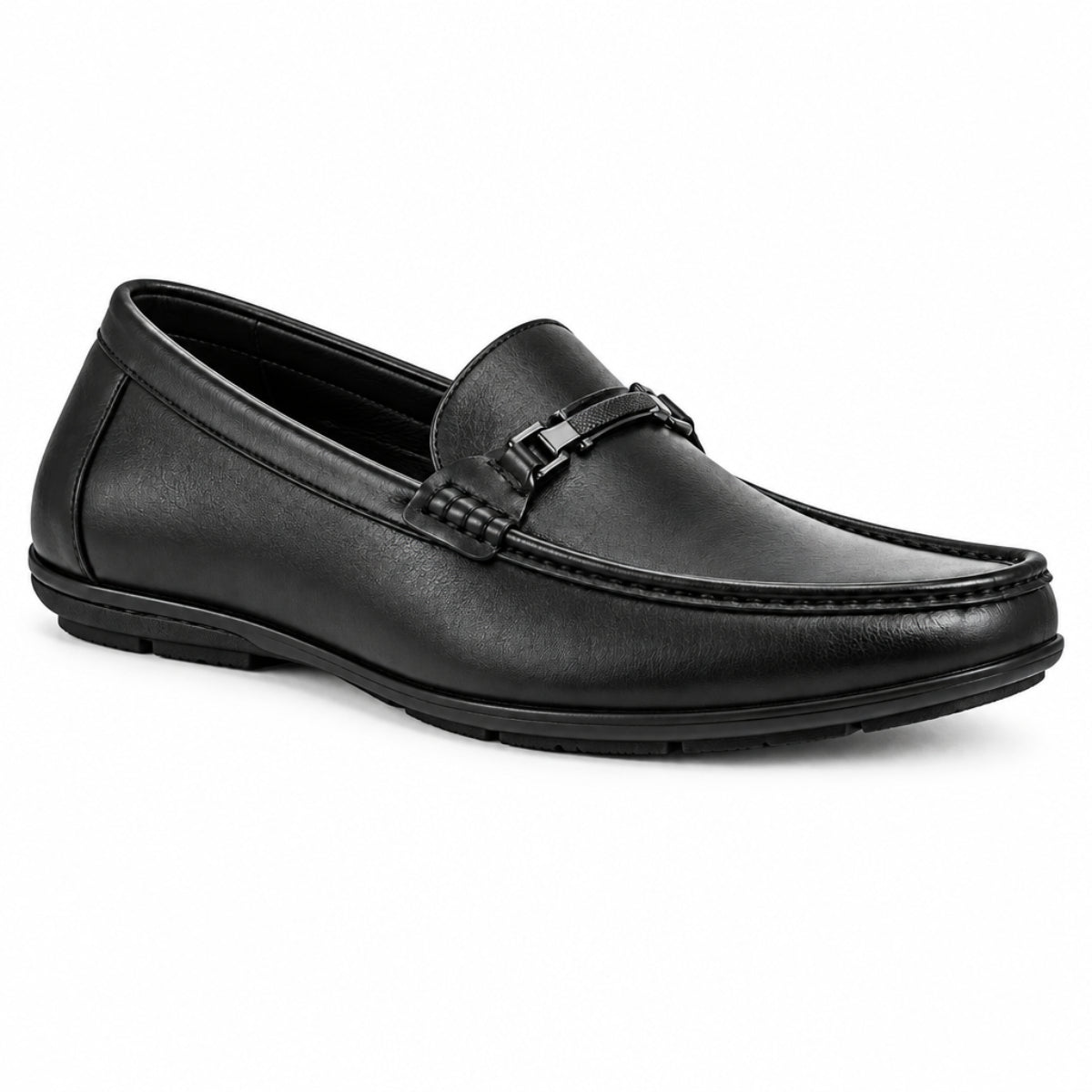 Ike Behar Men's Black Bit Slip-On Loafers