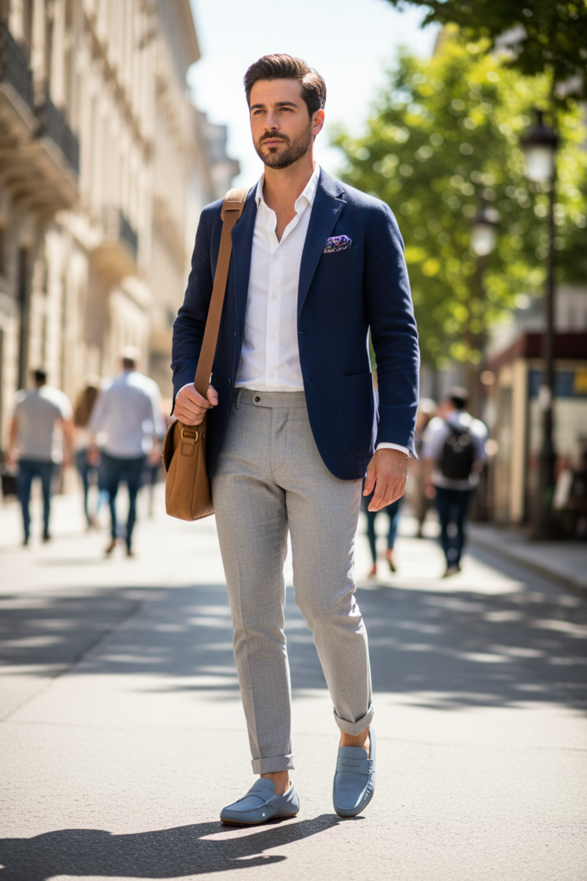 man wearing  loafer 